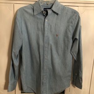 Ralph Lauren light denim shirt. Size 4. Excellent